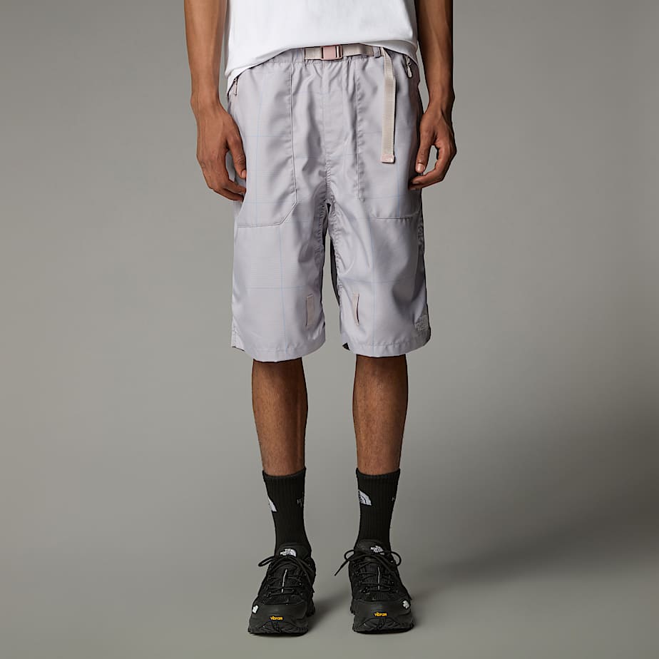 Short zippé à carreaux pour homme - 1