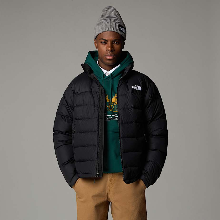 North Face Chaqueta The Massif Down Azul Negras, Relleno De