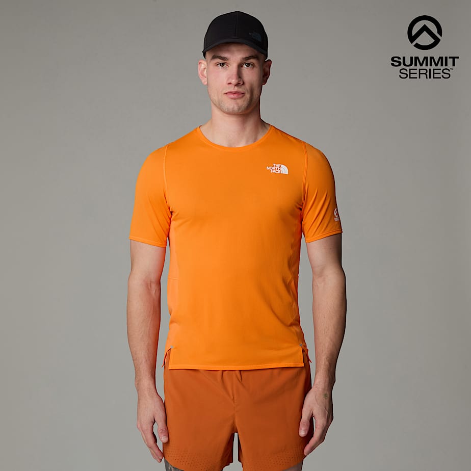 The North Face Summit High Trail Run T-shirt Für Herren Digital Orange Größe L male