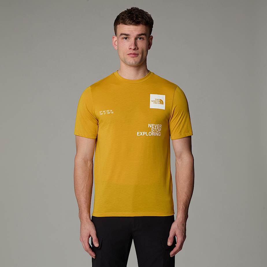 T-shirt Foundation Mountain Coordinates da uomo