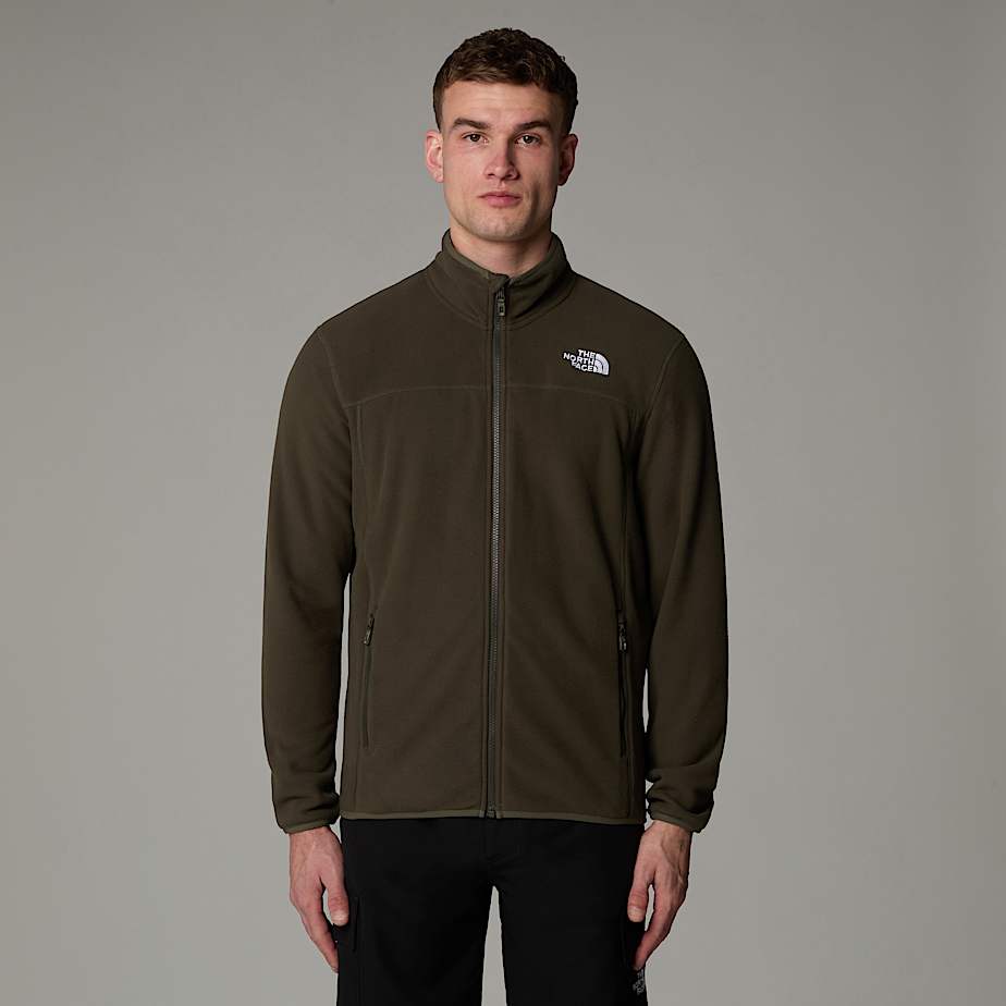 The North Face 100 Glacier Fleece Mit Durchgehendem Rv Für Herren New Taupe Green Größe XL male