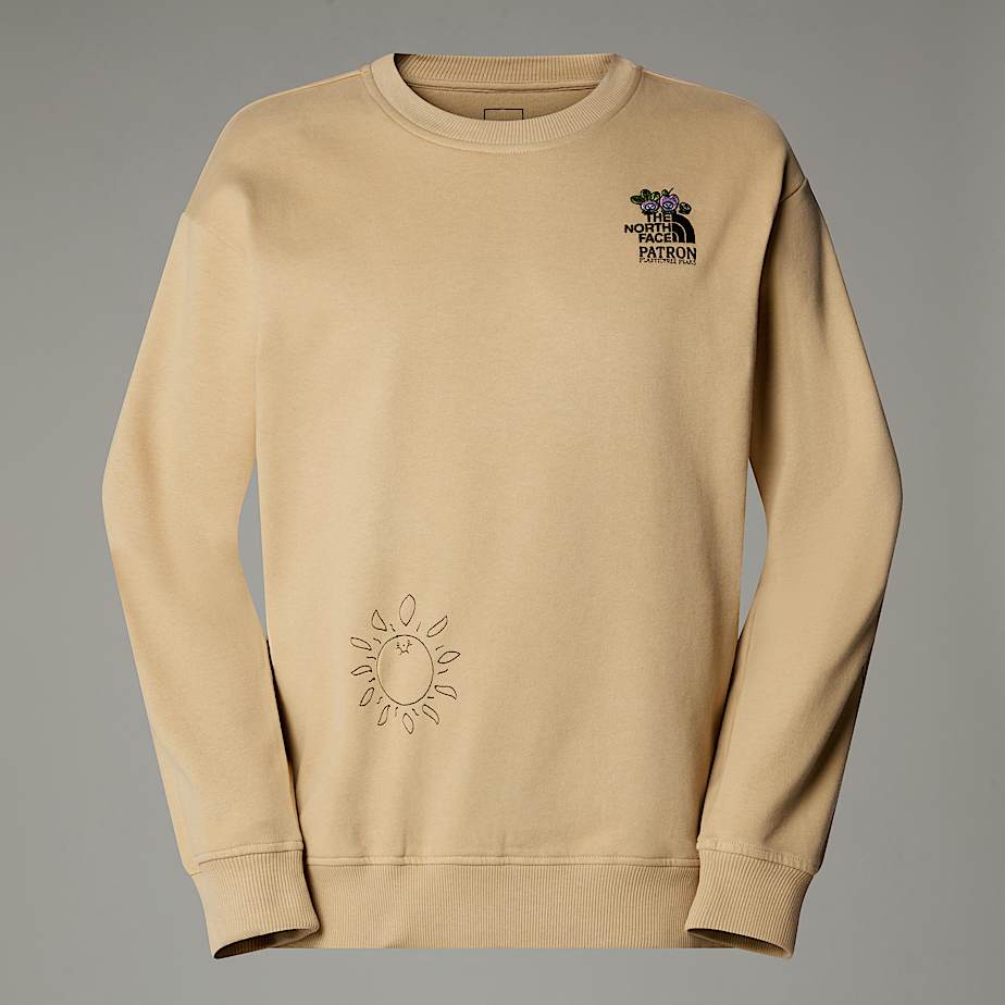 The North Face Mountain Cleanup Relaxt Geschnittenes Sweatshirt In Oversize Unisex Khaki Stone Größe XXL male