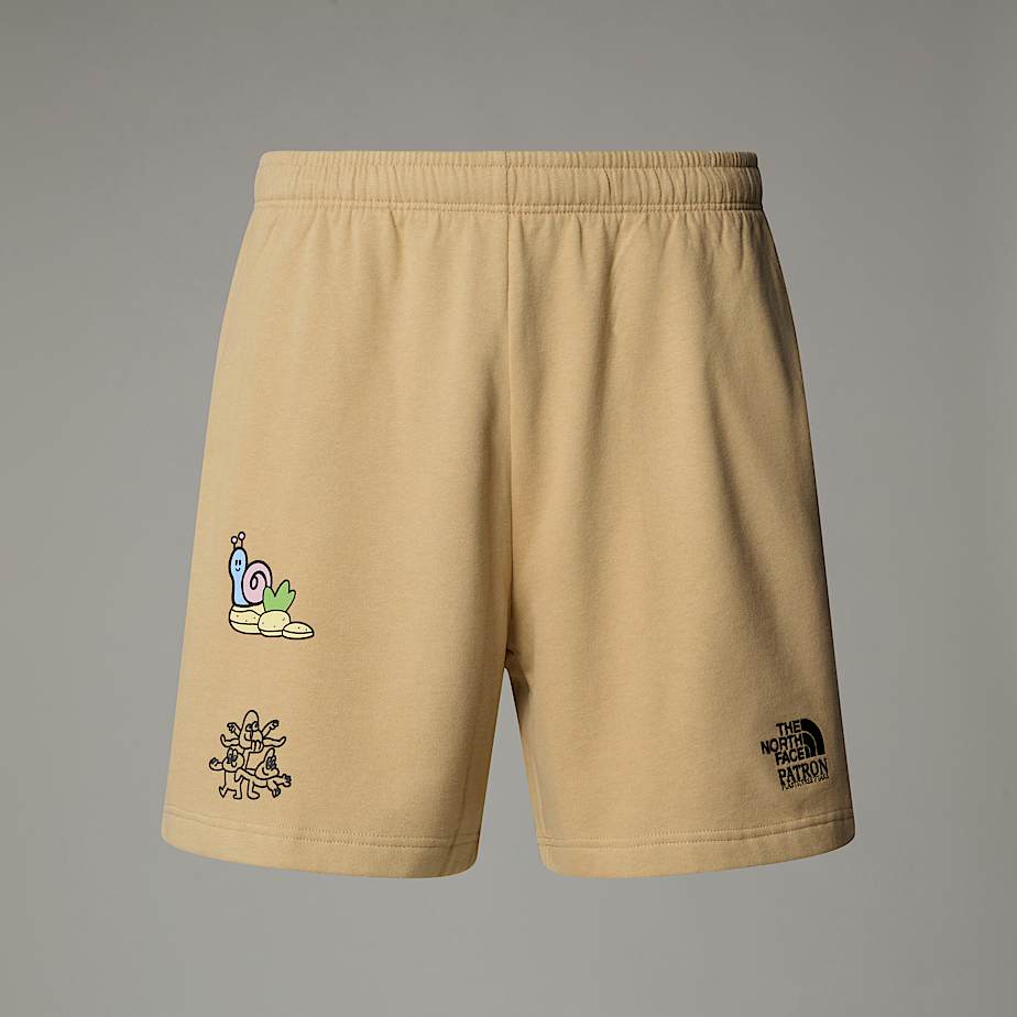 The North Face Mountain Cleanup Relaxt Geschnittene Shorts Unisex Khaki Stone Größe  male