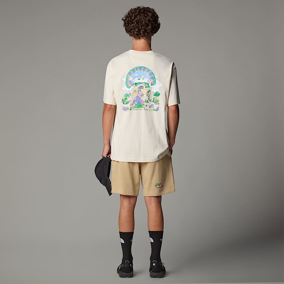 Tシャツ・カットソー THE NORTH FACE Men T-shirt Beige NF0A8C2T QLI1 The North Face Nature Men's Relaxed T-Shirt Brown