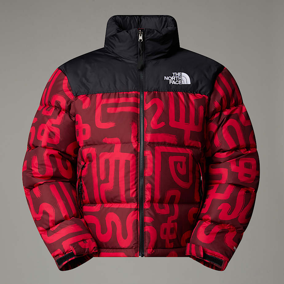 The North Face 1996 Retro Nuptse Jacke Für Herren Tnf Red Lunar Snake Print-tnf Black Größe S male