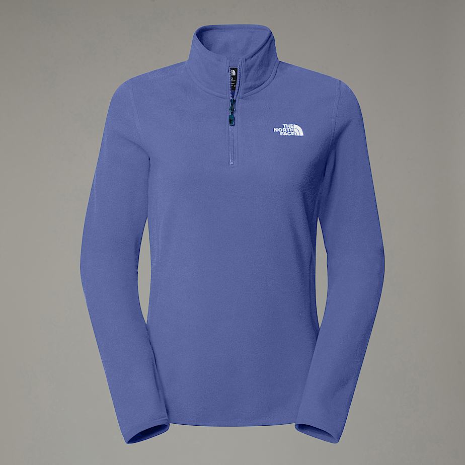 The North Face 100 Glacier Fleece Mit 1/4-langem Rv Für Damen Indigo Stone-npf Größe S female