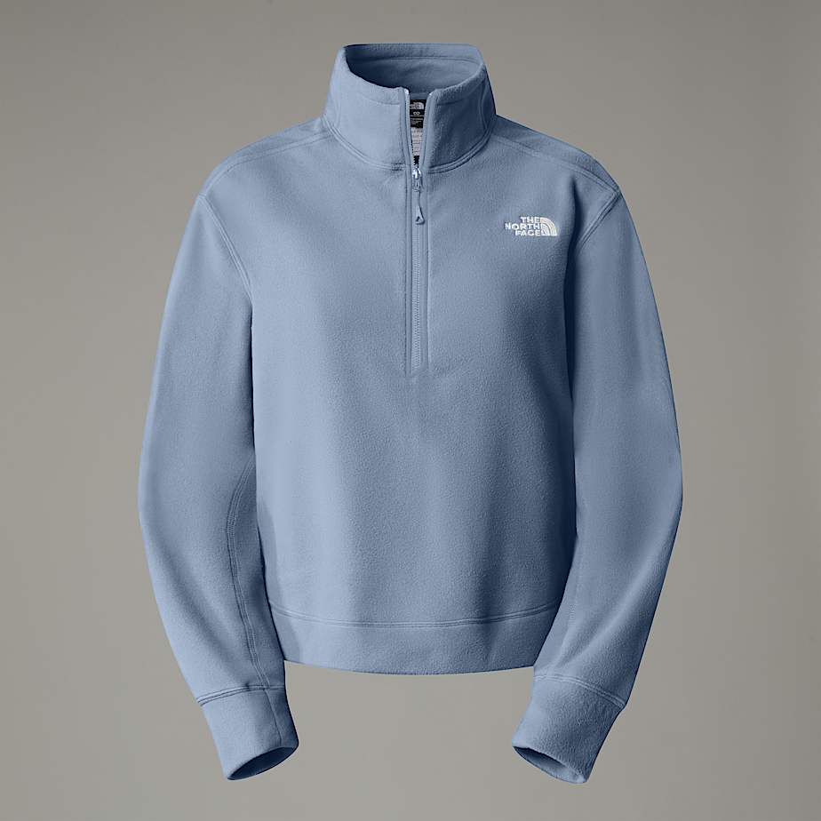 The North Face 100 Glacier Fleece Mit Halblangem Rv Für Damen Steel Blue-npf Größe M female