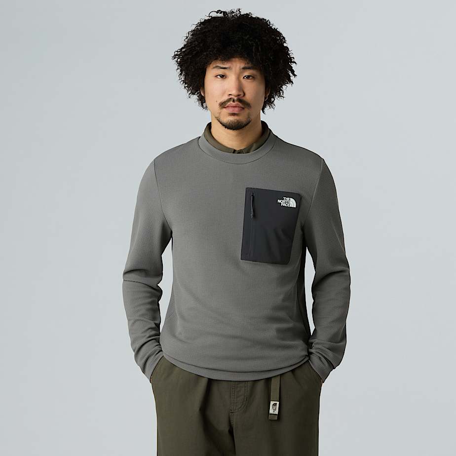 The North Face Kecha Sweatshirt Für Herren Smoked Pearl-asphalt Grey Größe XS male