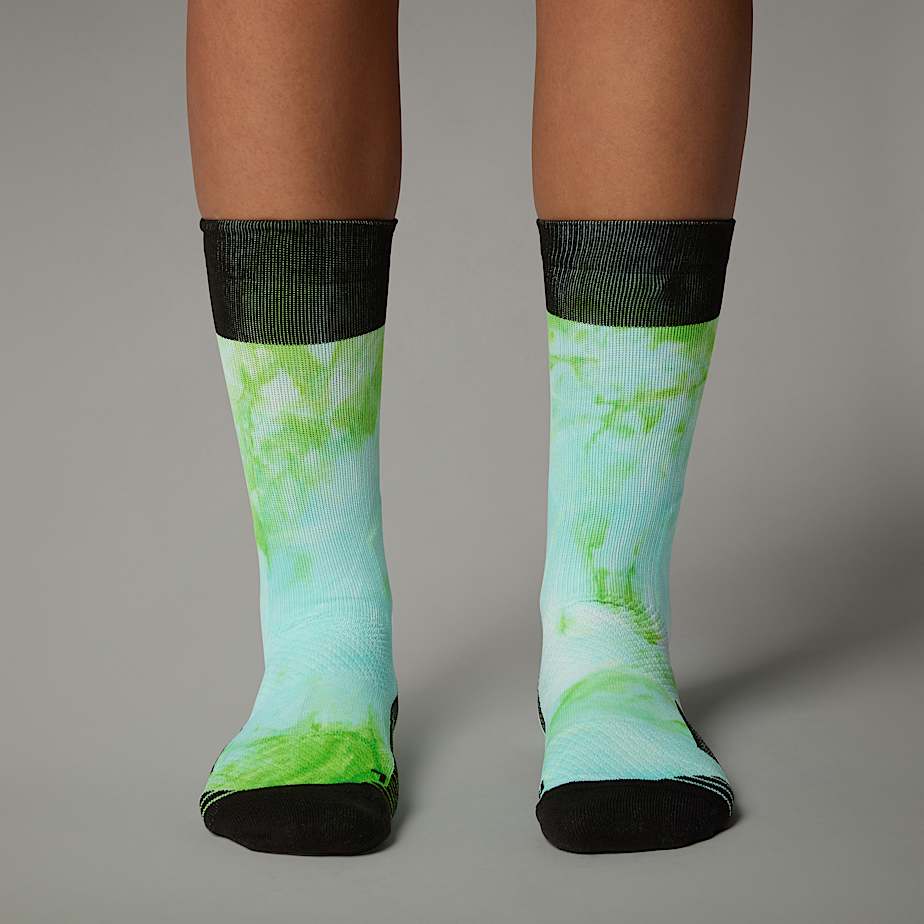 Trail Run Printed Crew Socks - 2