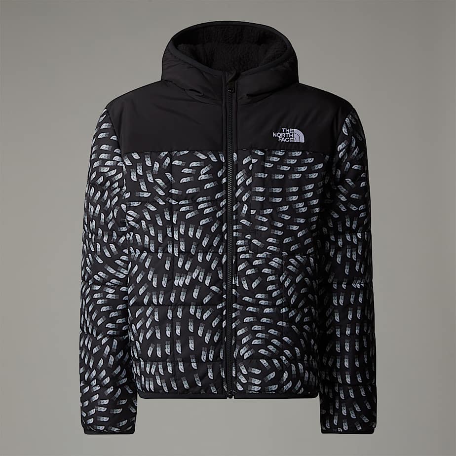 The North Face Shasta Wendejacke Mit Durchgehendem Rv Und Kapuze Für Jungen Tnf Black Vector Field Print Größe L male