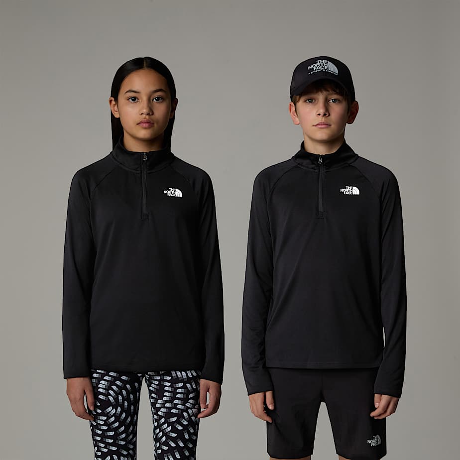 Teens' Never Stop 1/4 Zip Long-Sleeve Top