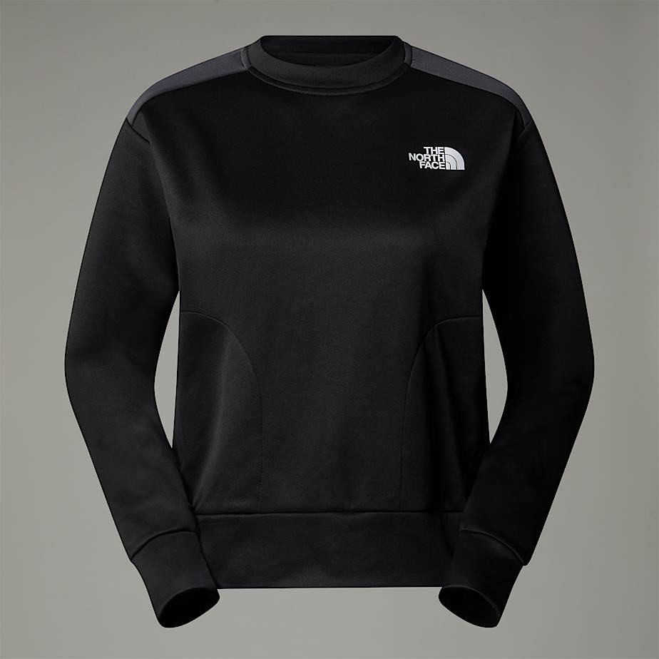 The North Face Reaxion Fleece Sweatshirt Für Damen Tnf Black-asphalt Grey Größe XL female