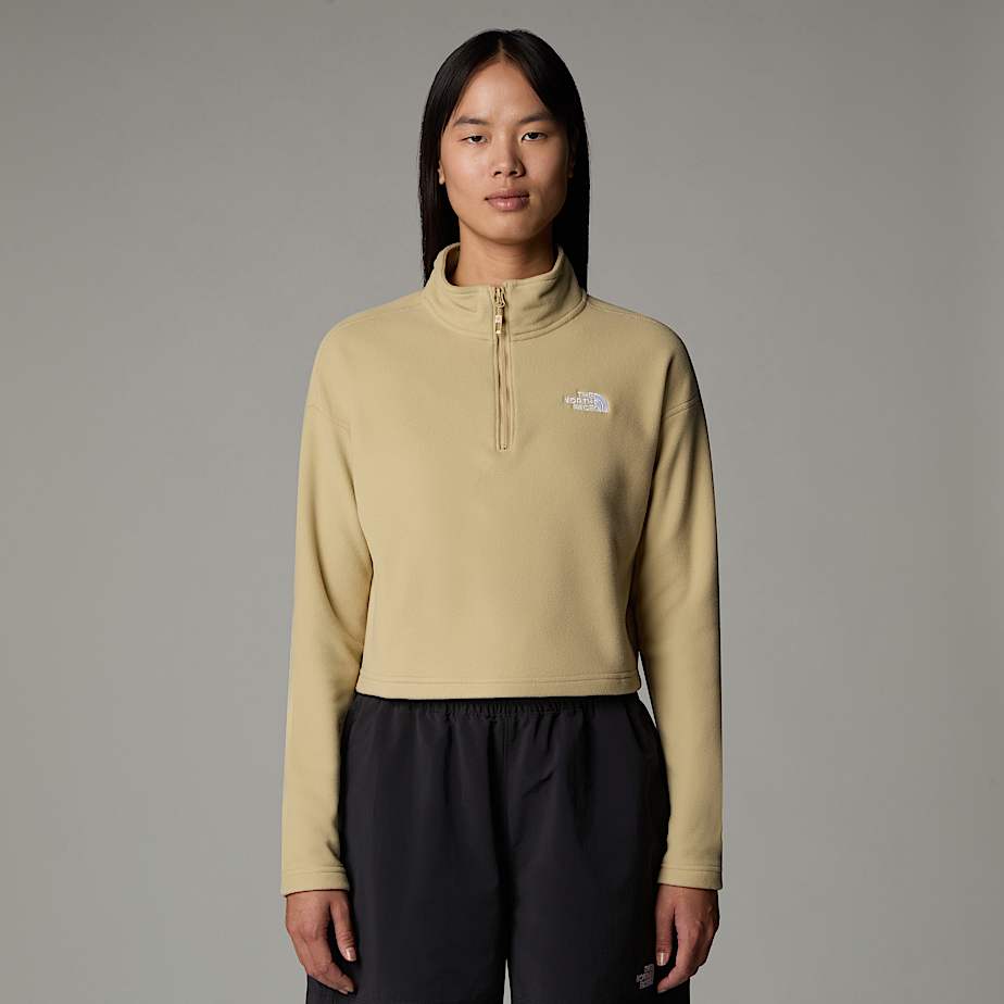 100 Glacier kurzgeschnittener Fleece mit 1/4-langem RV für Damen - 3