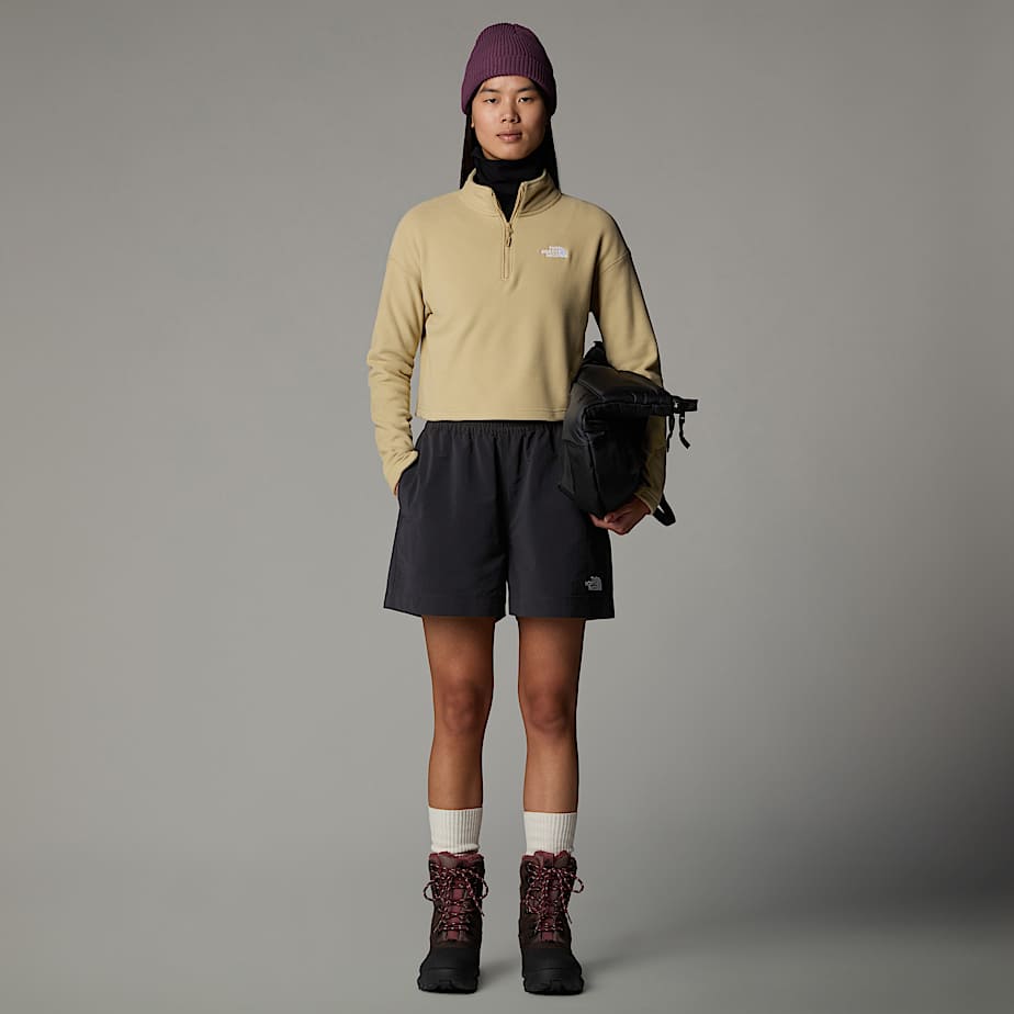 100 Glacier kurzgeschnittener Fleece mit 1/4-langem RV für Damen - 4