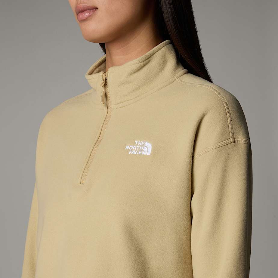 100 Glacier kurzgeschnittener Fleece mit 1/4-langem RV für Damen - 6
