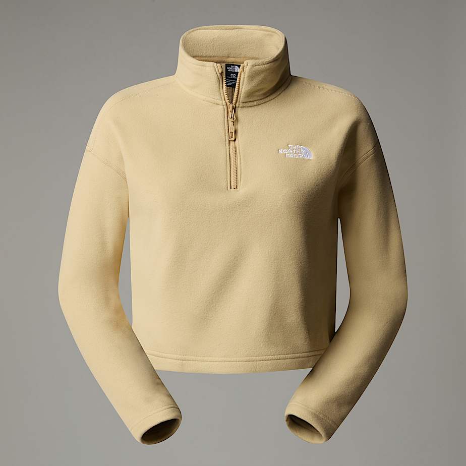 100 Glacier kurzgeschnittener Fleece mit 1/4-langem RV für Damen - 1