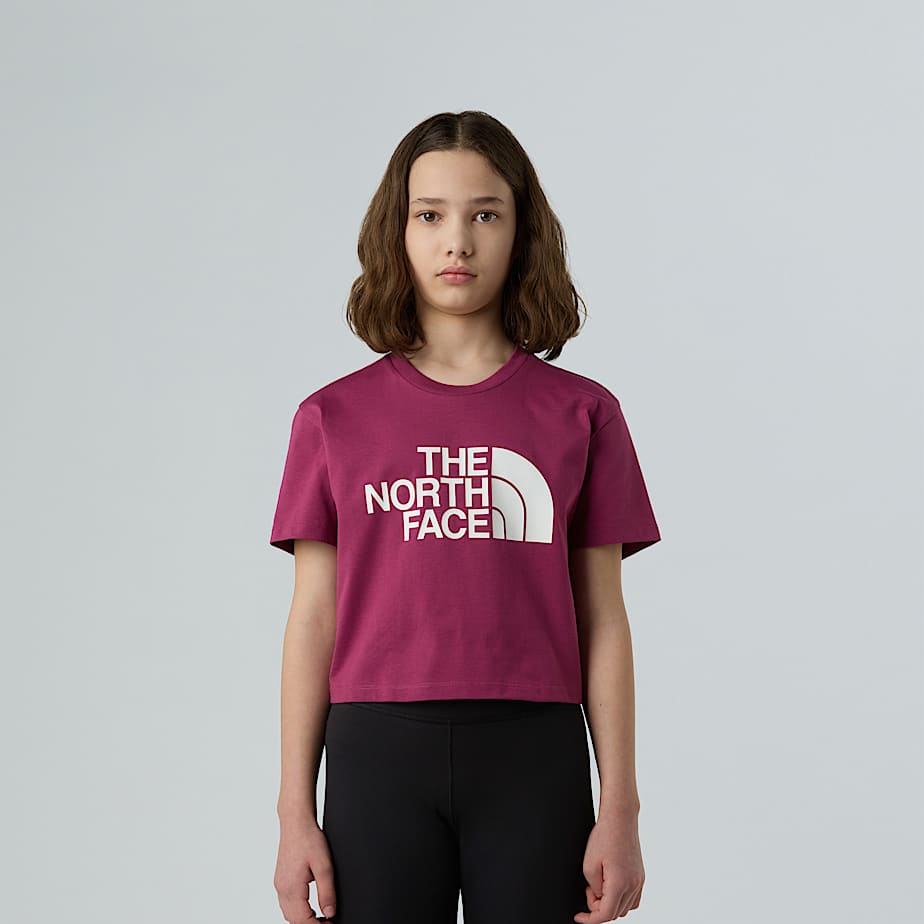 The North Face Easy Kurzgeschnittenes T-shirt Für Mädchen Cyber Berry Größe M female