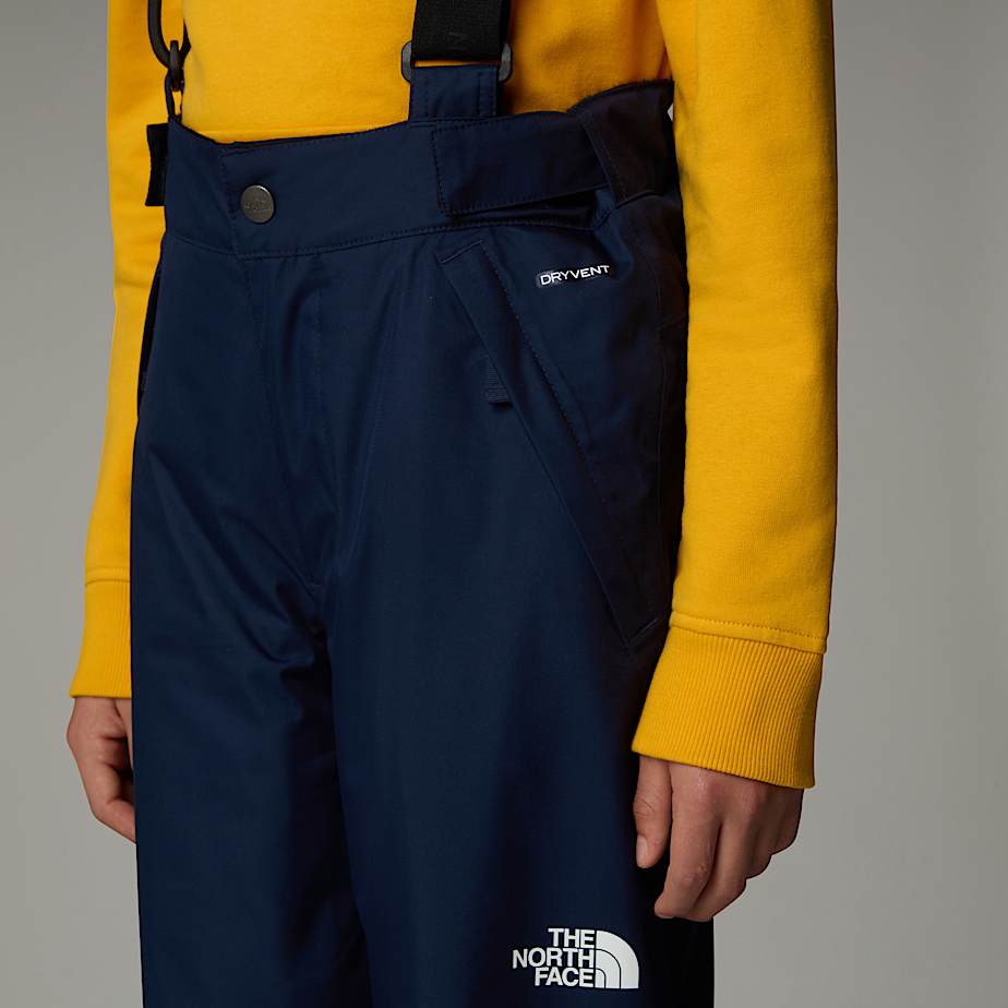 Snowquest-broek met bretels voor tieners