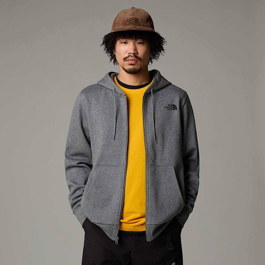 Sweat à capuche zippé Simple Dome pour homme