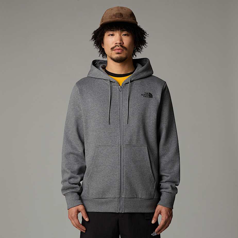 Sweat à capuche zippé Simple Dome pour homme
