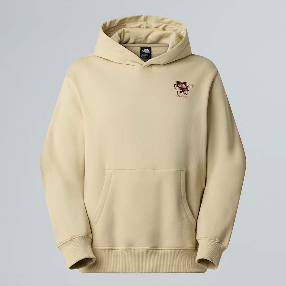 Unisex Cartoon Logo Relaxed Hoodie - 2