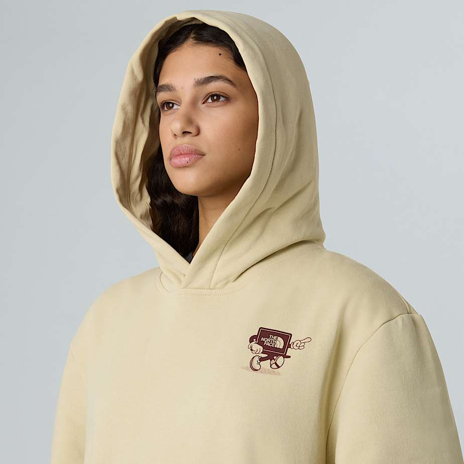 Unisex Cartoon Logo Relaxed Hoodie - 11