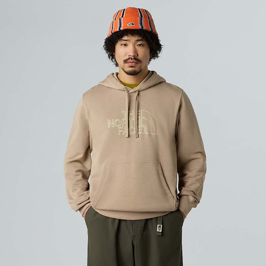The North Face Drew Peak Light Kapuzenpulli Für Herren Mushroom Grey-gravel Größe S male