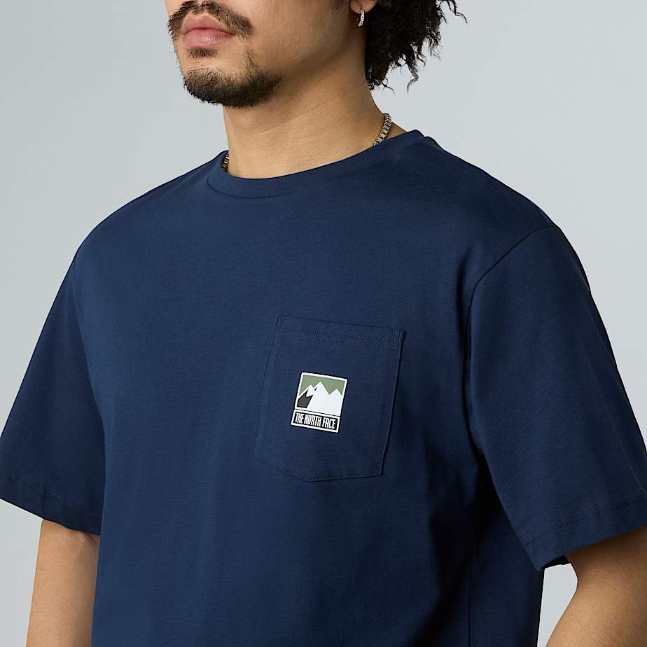 Mountain Logo relaxt geschnittenes Pocket T-Shirt für Herren - 4