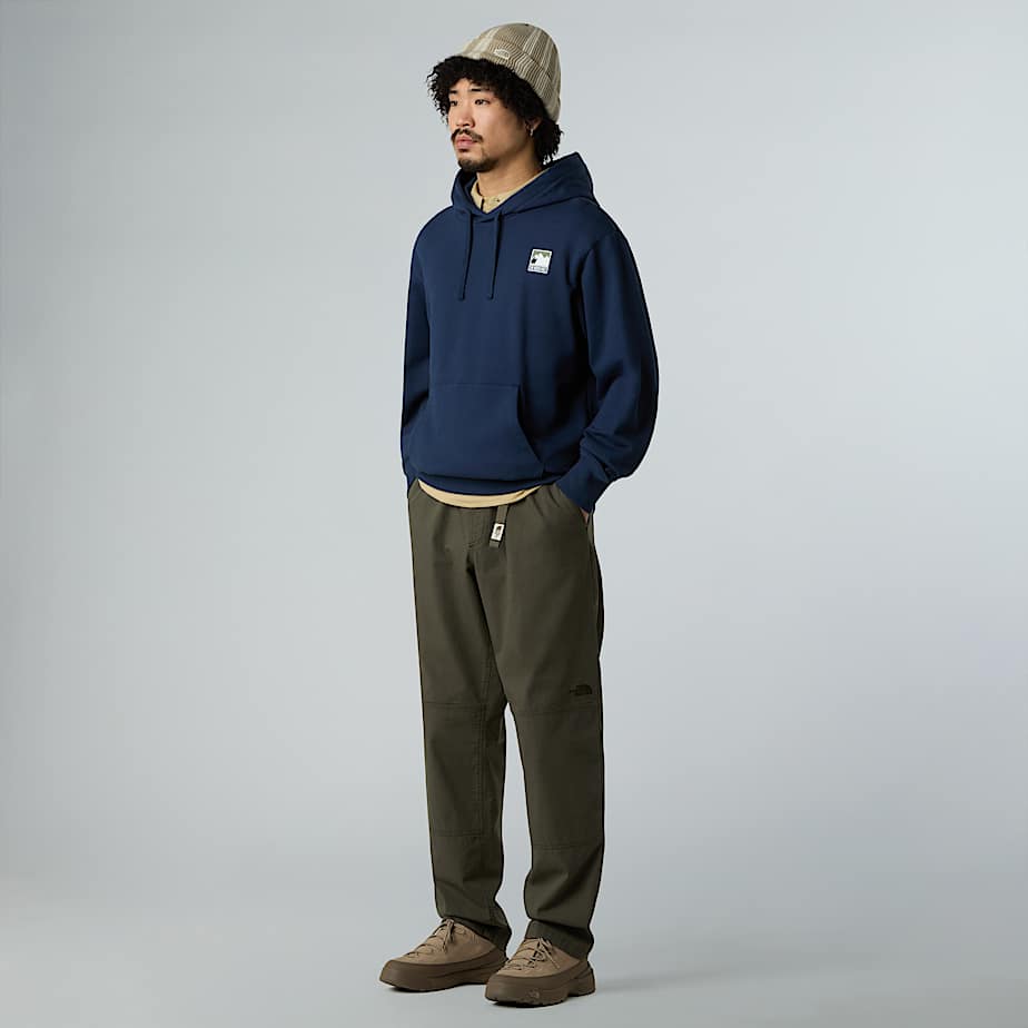 Mountain Logo relaxt geschnittener Kapuzenpulli für Herren - 2