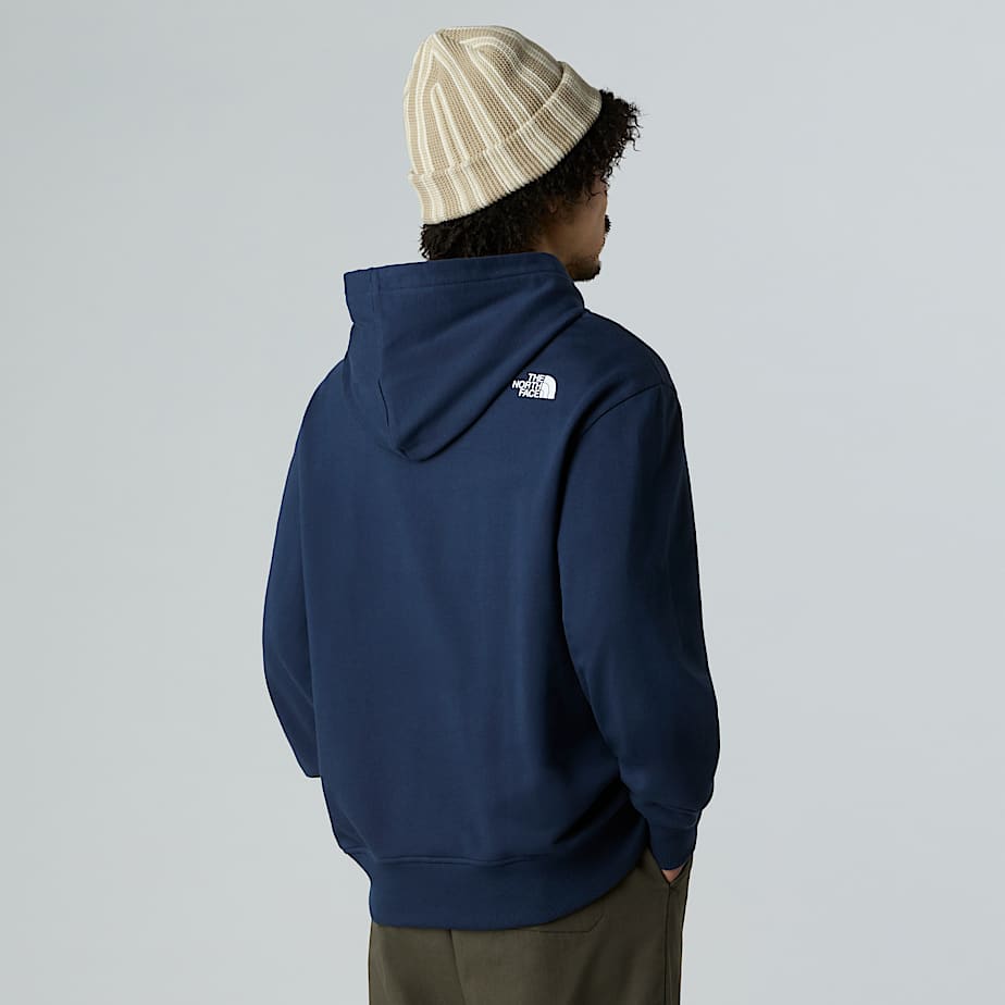 Mountain Logo relaxt geschnittener Kapuzenpulli für Herren - 3