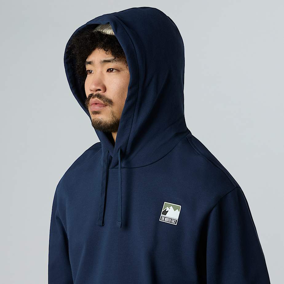 Mountain Logo relaxt geschnittener Kapuzenpulli für Herren - 4