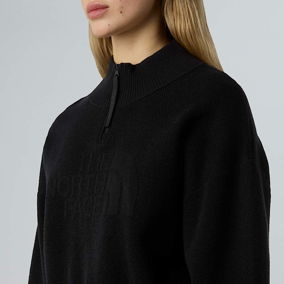 Women's Half-Zip Logo Sweatshirt - 4