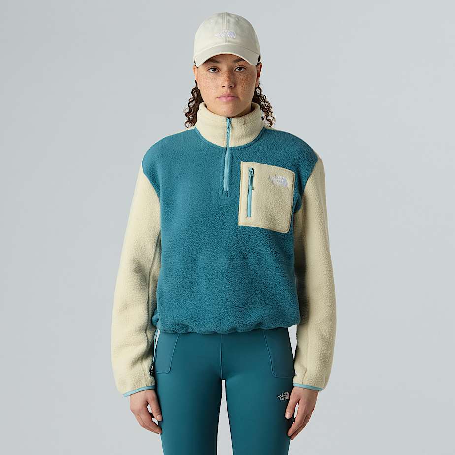 Yumiori Fleecejacke mit 1/4-langem RV für Damen - 1