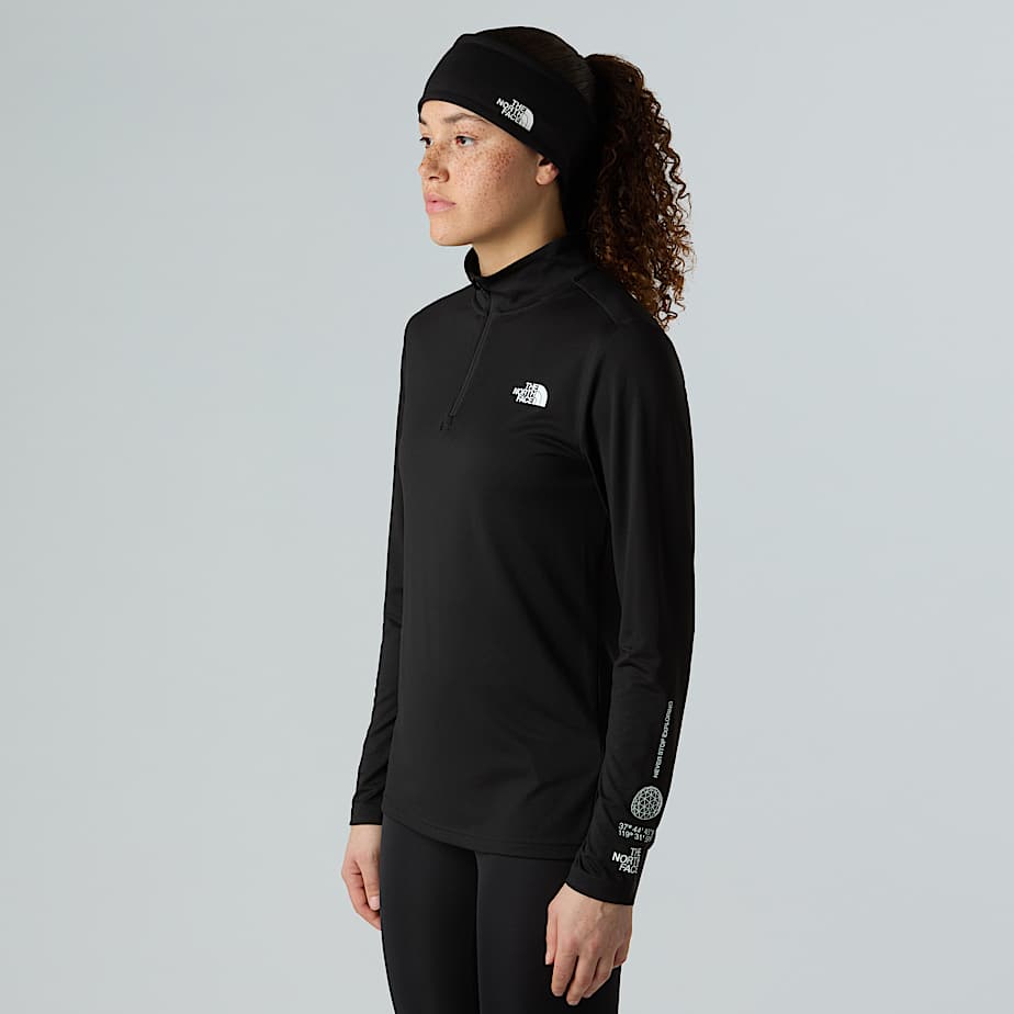 Flex Langarm-Top mit 1/4-langem RV für Damen - 1