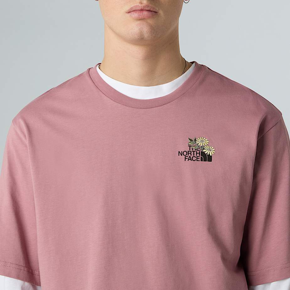Camiseta holgada con estampado floral Dome con unisex - 6
