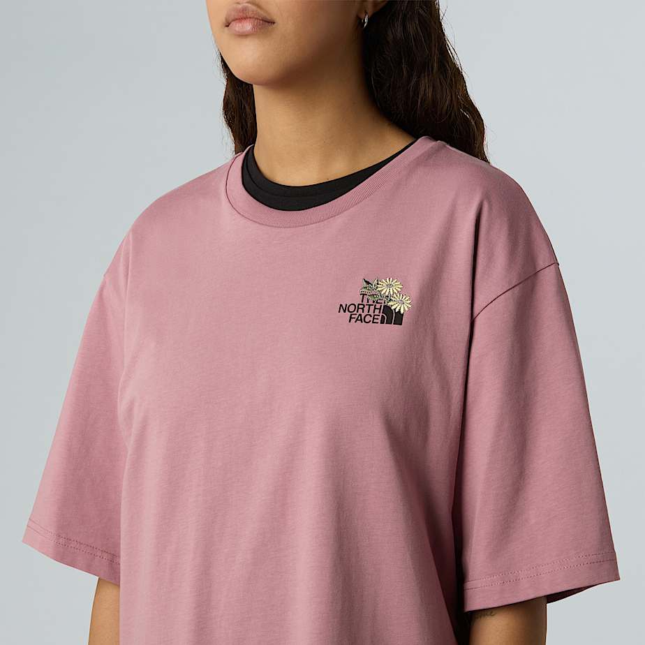 Camiseta holgada con estampado floral Dome con unisex - 10