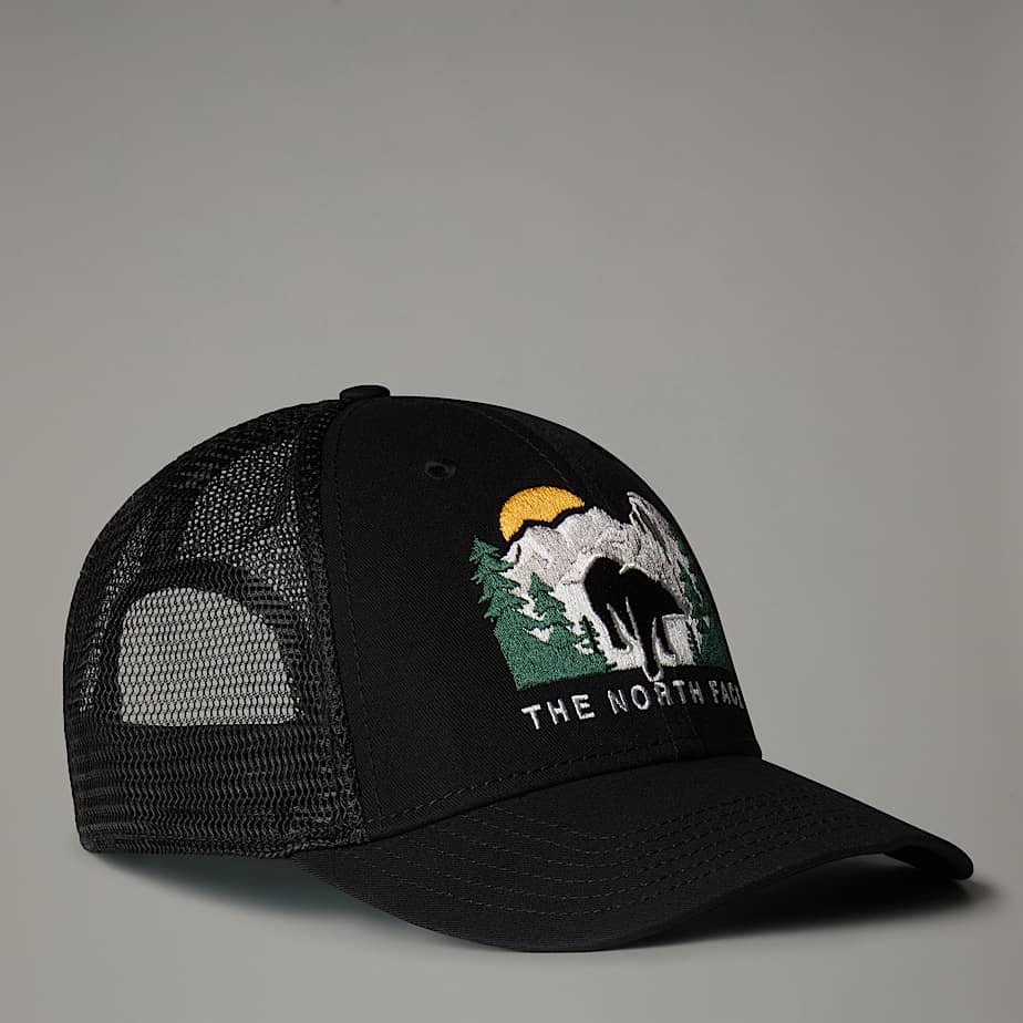 The North Face Mudder Trucker Kappe Mit Stickereien Tnf Black-tnf Black-bear Graphic Größe Einheitsgröße male