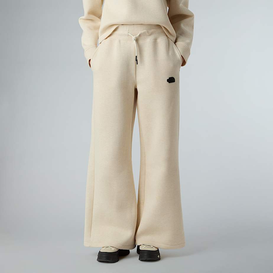 The North Face Jogginghose Mit Weiten Beinen Für Damen White Dune Heather Größe  female