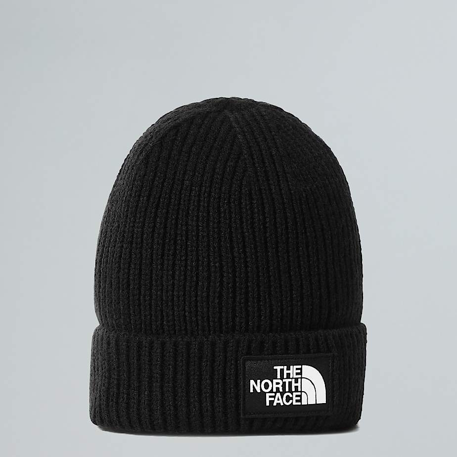 The North Face Tnf Logo Box Beanie Mit Umschlag Tnf Black Größe Einheitsgröße male