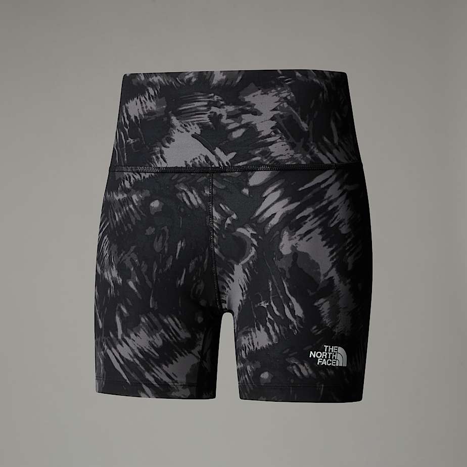 The North Face Flex Tight Shorts 13cm Mit Aufdruck Für Damen Tnf Black Waterfall Print Größe  female