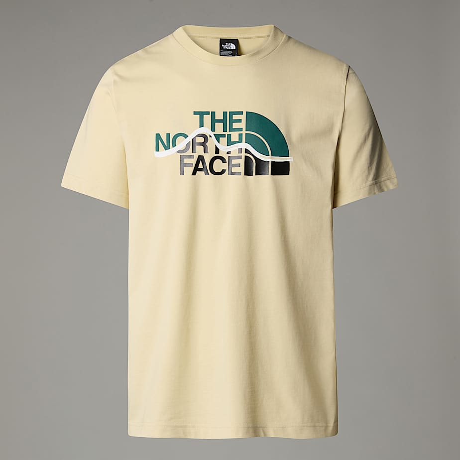 The North Face Mountain Line T-shirt Für Herren Gravel Größe L male