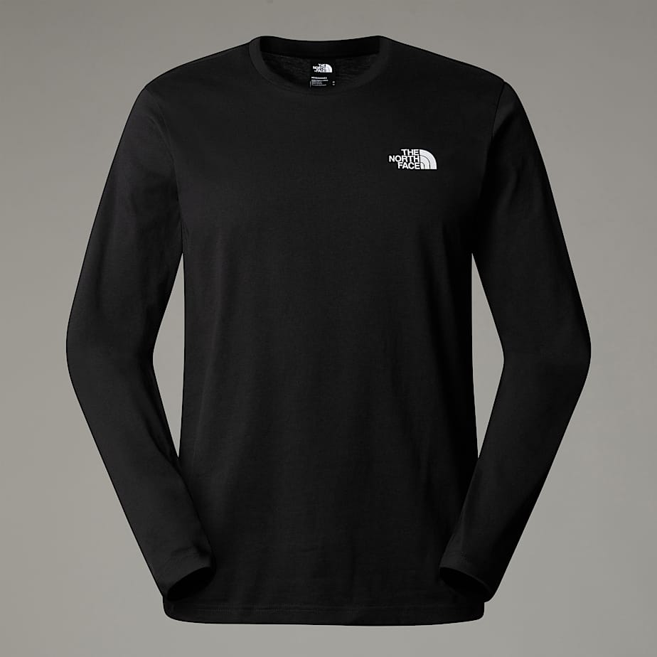Simple Dome-T-shirt met lange mouwen voor heren