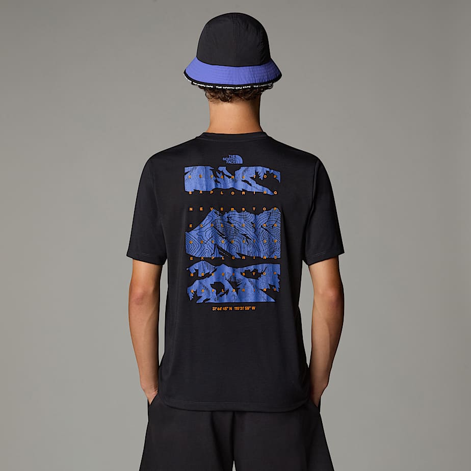 The North Face Foundation Mountain Faces T-shirt Für Herren Tnf Black Größe M male