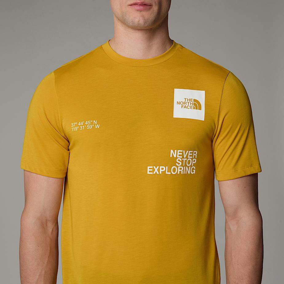 T-shirt Foundation Mountain Coordinates da uomo
