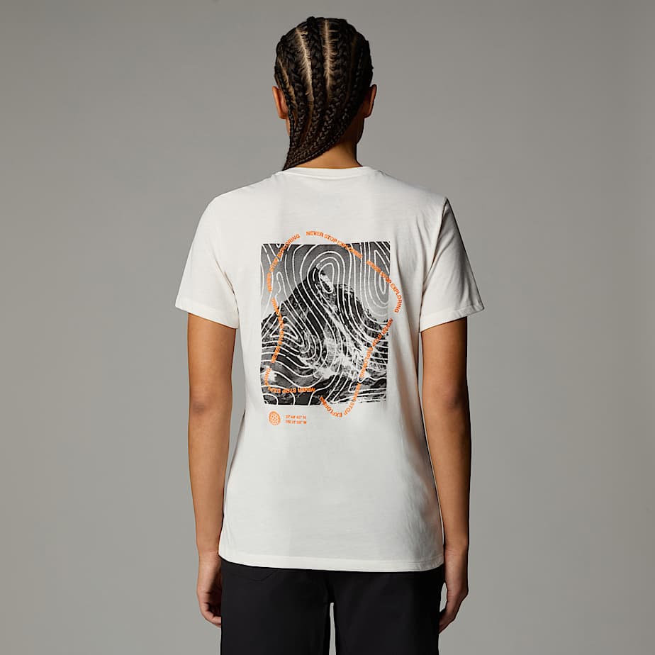 The North Face Foundation Half Dome T-shirt Mit Grafik Für Damen White Dune Größe XL female