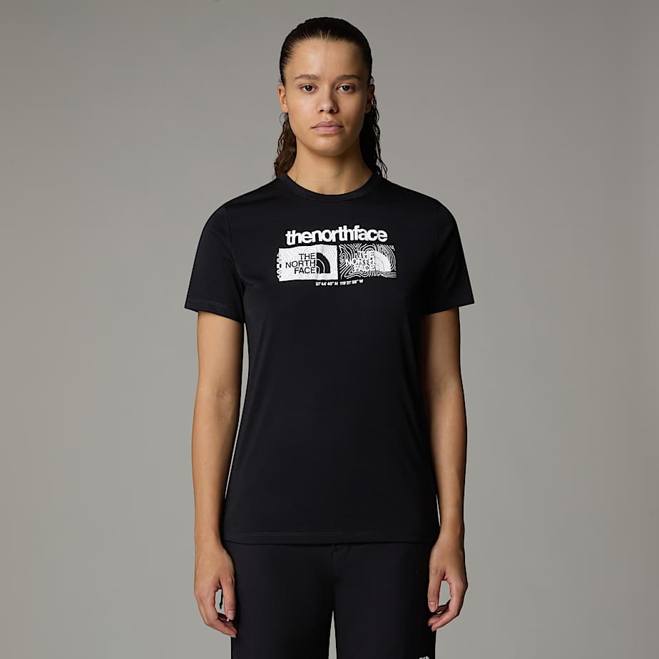 The North Face Foundation Graphic T-shirt Für Damen Tnf Black Größe M female