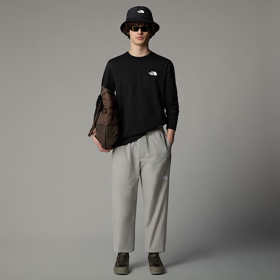 Simple Dome-T-shirt met lange mouwen voor heren