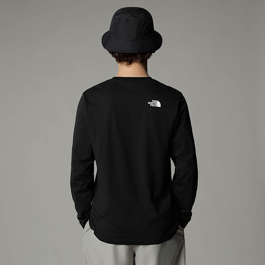 Simple Dome-T-shirt met lange mouwen voor heren