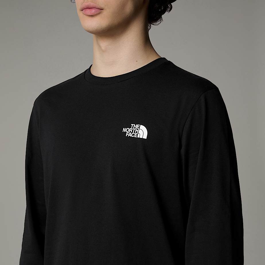 Simple Dome-T-shirt met lange mouwen voor heren