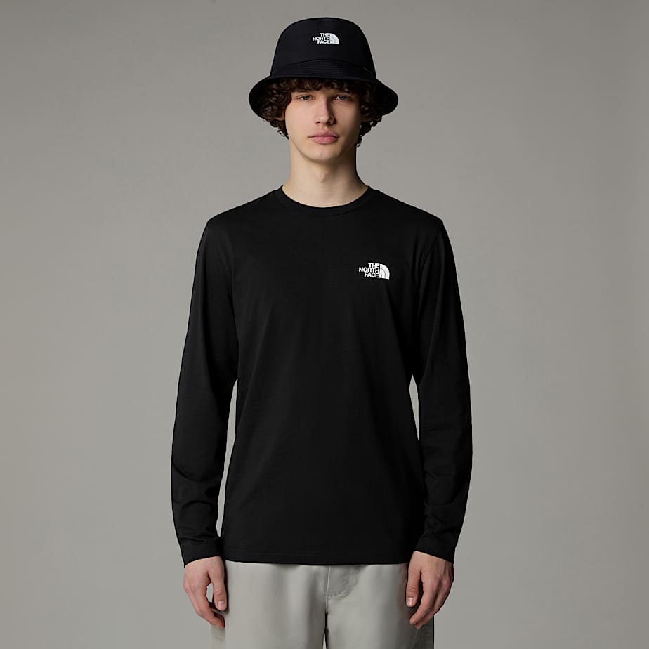 Simple Dome-T-shirt met lange mouwen voor heren
